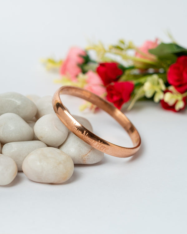 CUSTOMISED Copper Kada for Men 7 mm thickness by Punjabi Swagg