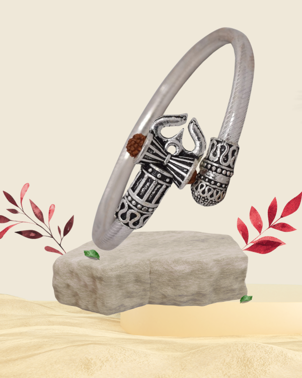 Trishul Damru Antique Vintage Ethnic Shiv ji Kada Bracelet Unisex by Punjabi Swagg
